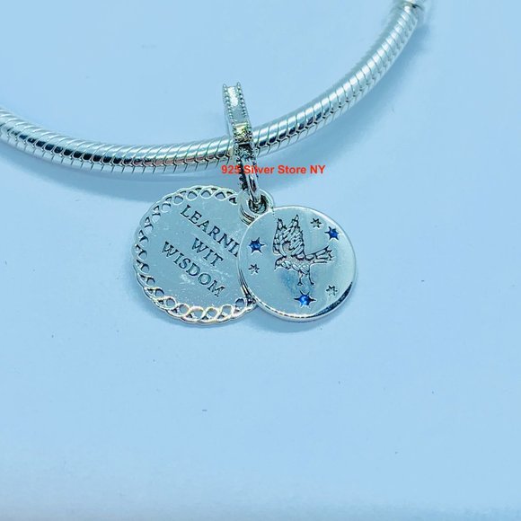 NEW Authentic Pandora RAVENCLAW BLUE STONE Dangle - Picture 1 of 4